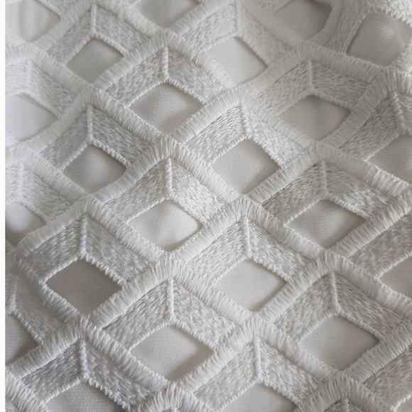 EUC White House Black Market WHBM Women's Lattice Sleeveless Tank Top 6 - Picture 8 of 10